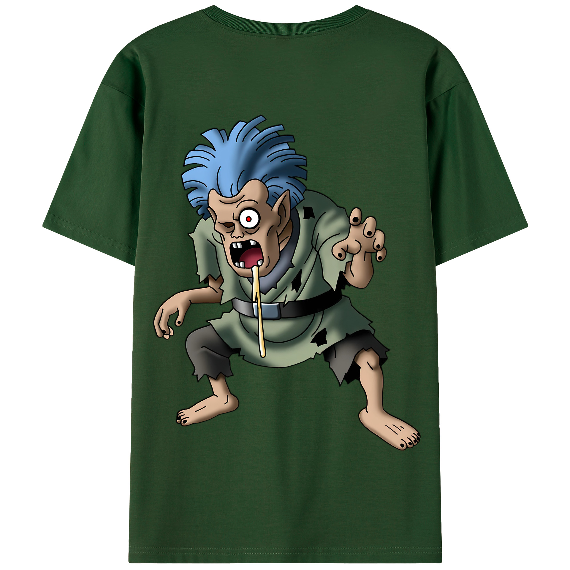 （画像用） ドラゴンクエスト Doragon Kuesuto Dragon Quest 綿100％半袖Tシャツ（背面プリント）